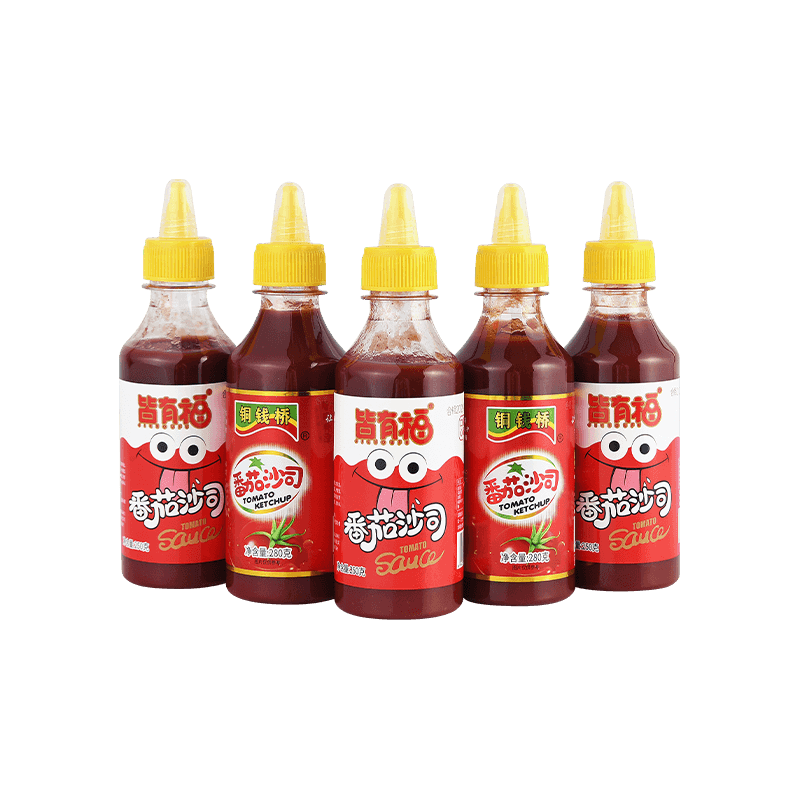 250 g de salsa de tomate de botella de plástico de plástico 250 g de salsa de tomate de botella de plástico de plástico